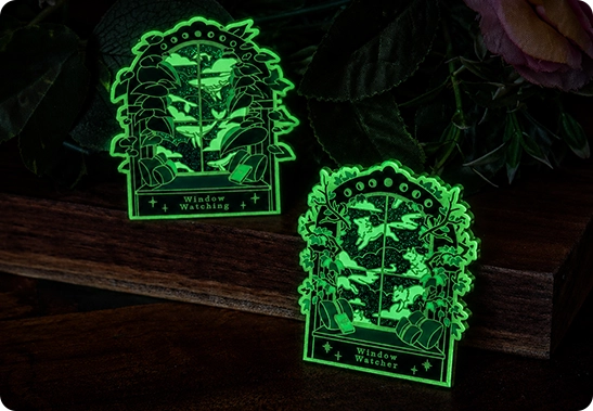 glow effect lapel pins