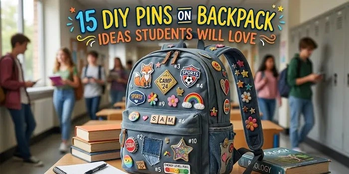 15 DIY Pins On Backpack Ideas Students Will Love
