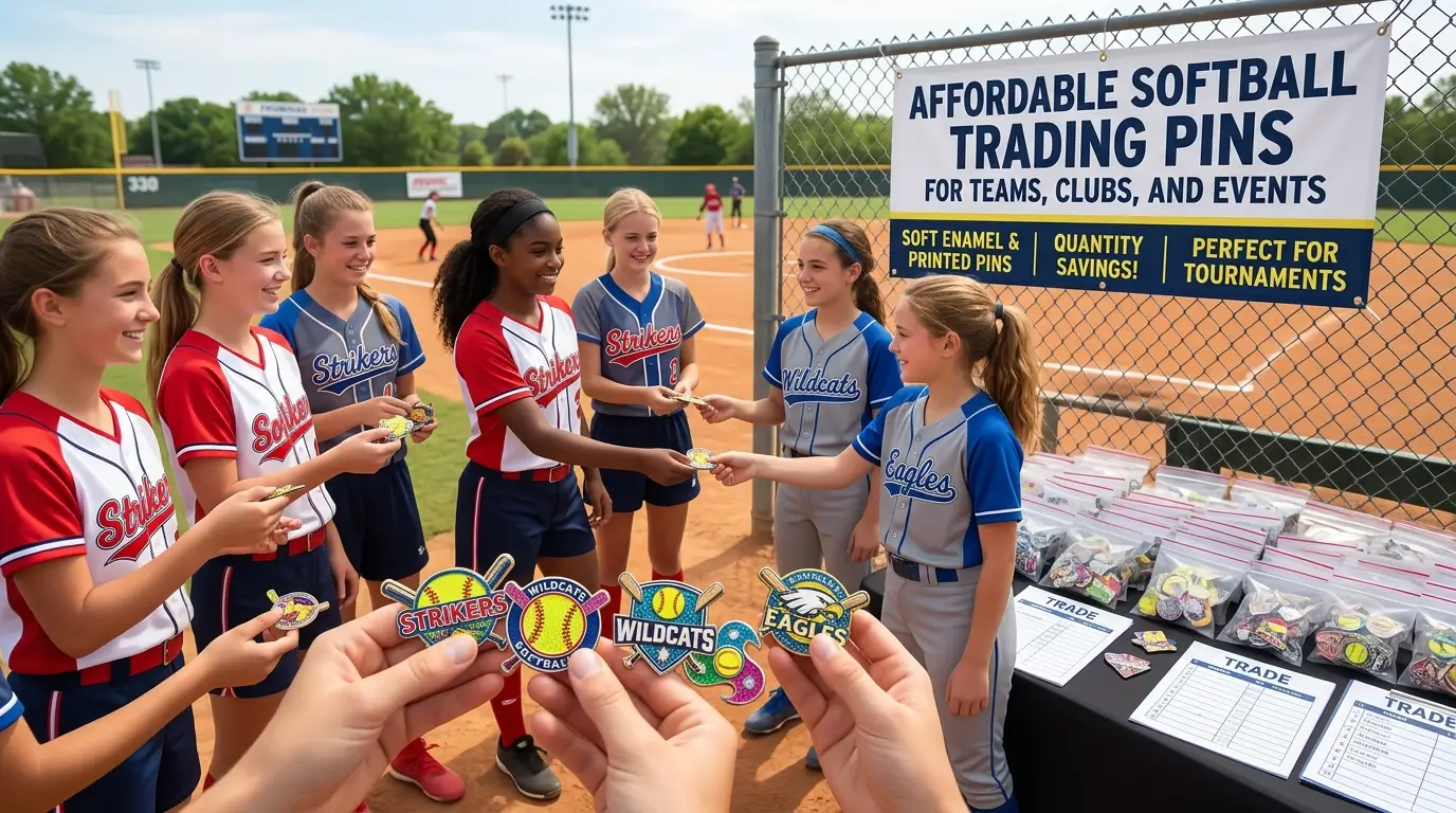 Softball Trading Pins